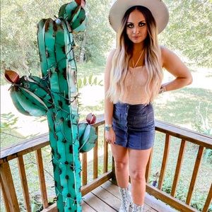 Grey corduroy boutique skirt